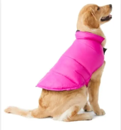 32 Degrees Heat Quilted Reversible Dog Vest Pink L