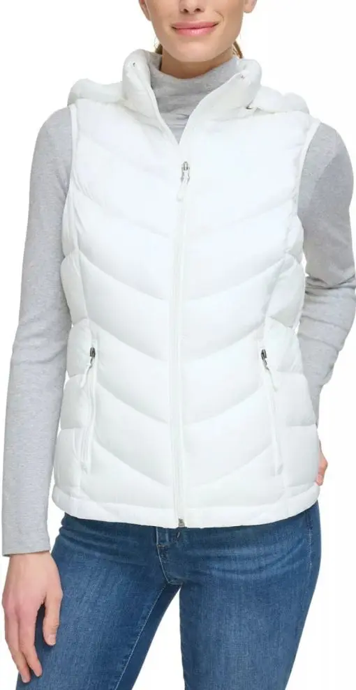 32 Degrees Packable Hooded Down Puffer Vest L