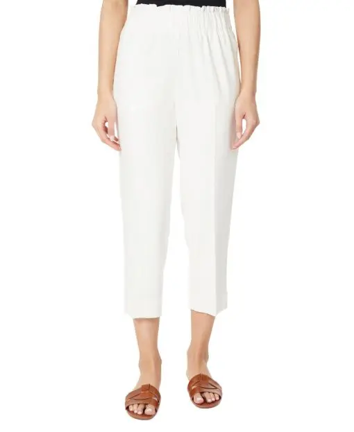 Jones New York Womens Pull On Crop Pants NYC White Medium