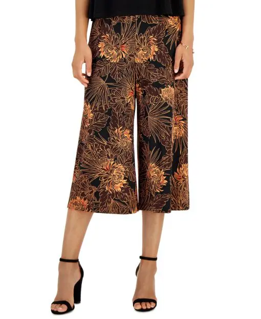 Connected Womens Contrast Printed Cropp Copper 6