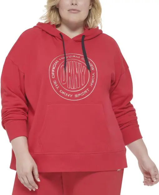 DKNY Plus Size Metallic-Logo Long-S Ski Patrol 2X