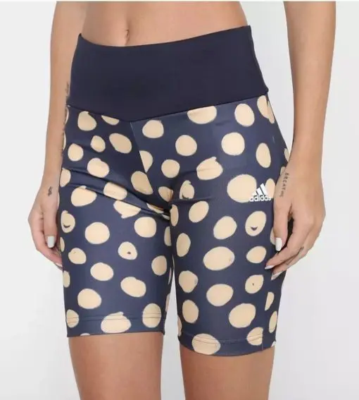 Adidas HA1216 Farm Rio Polka Dot Women's Bike Shorts Tights Size 2X Black NEW