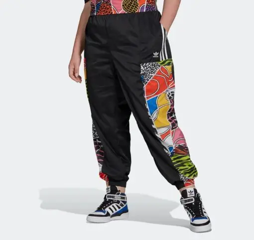 adidas L82806 Womens Multi Rich Mnisi Track Pants Plus Size 4X