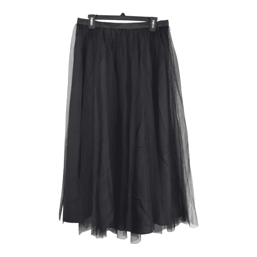 Alex Evenings Women's Tea Length Dress Skirt Black Size 2X