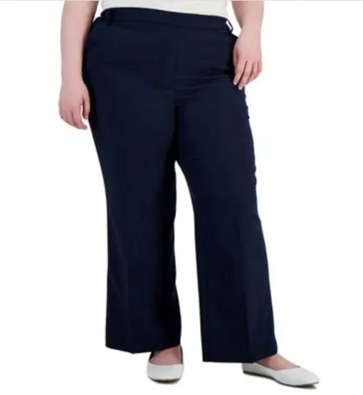 Alfani Plus Size Pull-on Wide-Leg - Modern Navy 16W