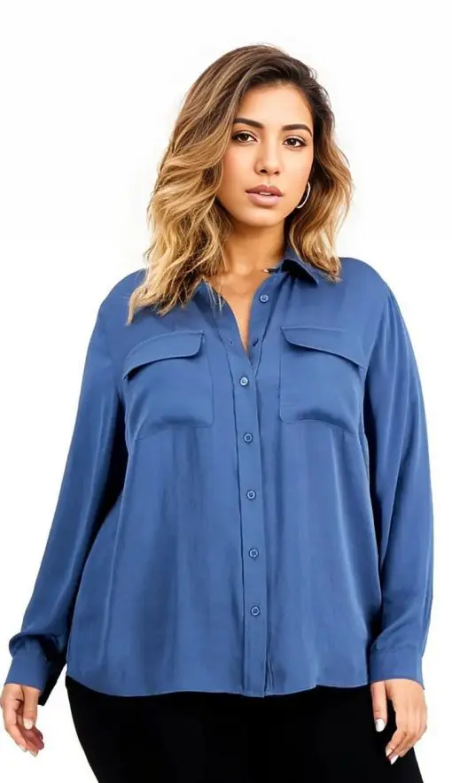 Alfani Plus Size Utility Blouse Classic

0X