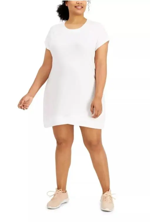 Activewear Plus Size Tunic Size 2X, Bright White