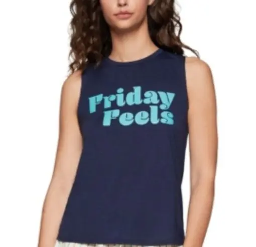 bcbgeneration womens friday feels tank graphic muscle tank SIZEL