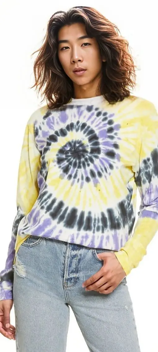 Bp. Gender Inclusive Tie Dye Tee, Size X-Small - Purple