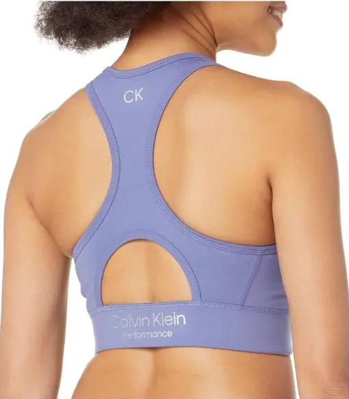 Calvin Klein Performance Women's Pilates Outfit Fitness Crop Top Scoopneck Bra S - Image 2