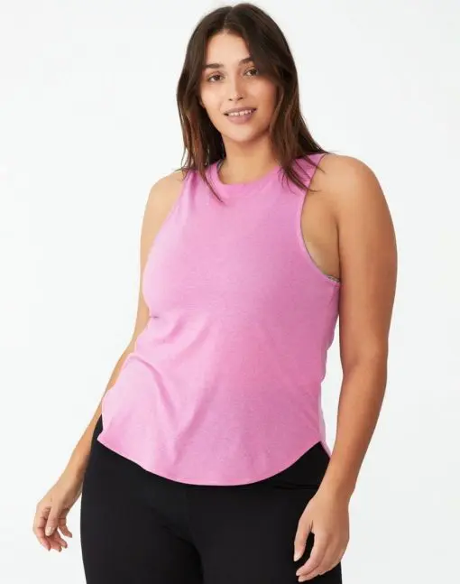 Cotton on Women's Active Curve Hem Tank XL