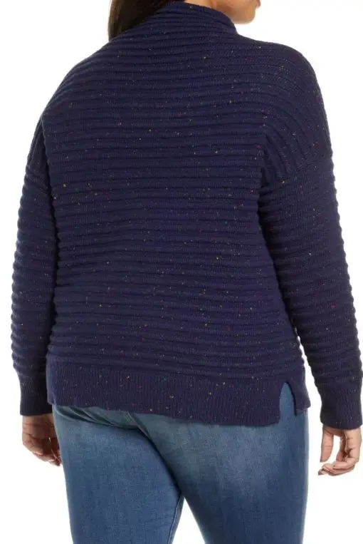 COURT AND ROWESpeckled Ottoman Turtleneck Sweater 1X - Image 3