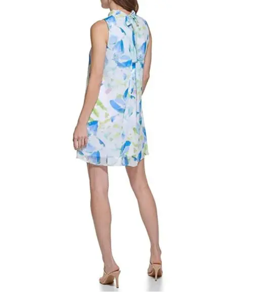 Dkny Women's Sleeveless Printed a-Line Dress, 8 - Image 2