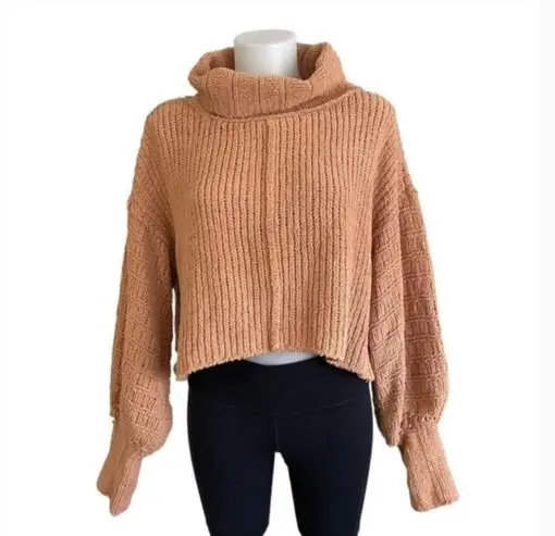 Free People Soft Boxy Cowl Neck Sweater M