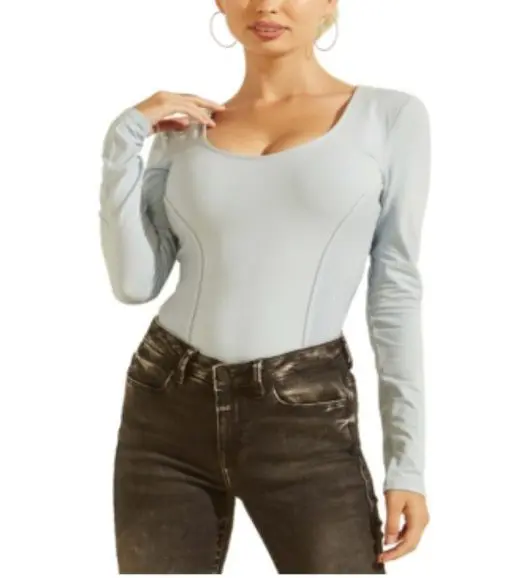 Guess Rommi Long-Sleeve Ribbed Top XL