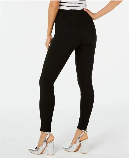 Hue 252633 Womens Textured Knit High Waist Leggings Black Size  XXXL - Image 3