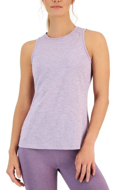 ID Ideology Women's Essentials Heathered Keyhole-Back Tank Top, XXL