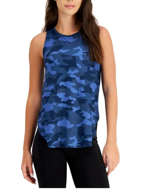 ID Ideology Women's Essentials Sweat Set Camo Tank Top SIZEL