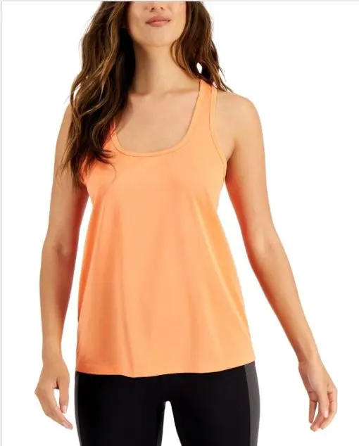 ID Ideology Women's Textured Racerback Tank Top, XXL Peach Echo