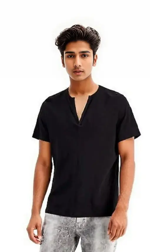 INC International Concepts
Men's Textured Deep Split-Neck L