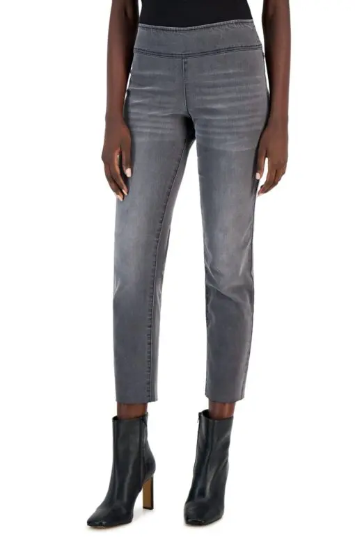 INC Women's Pull-on Straight-Leg Jeans,  - Grey 16/33