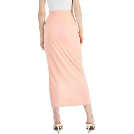 INC Womens Ruched Pull On Midi Skirt S - Image 2