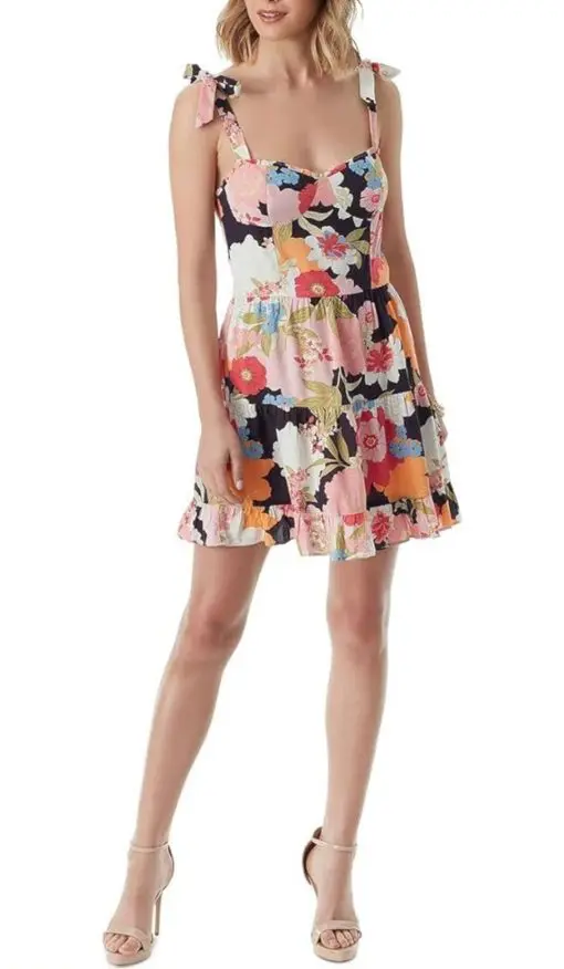 Jessica Simpson Womens Nyla Floral Mini Sundress  XS