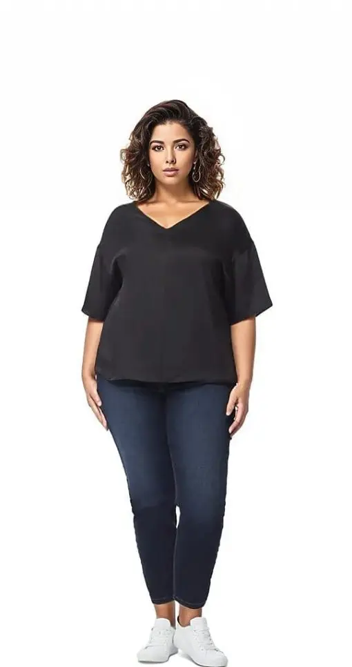 Jones New York Plus Size Top - Jones Black 3X