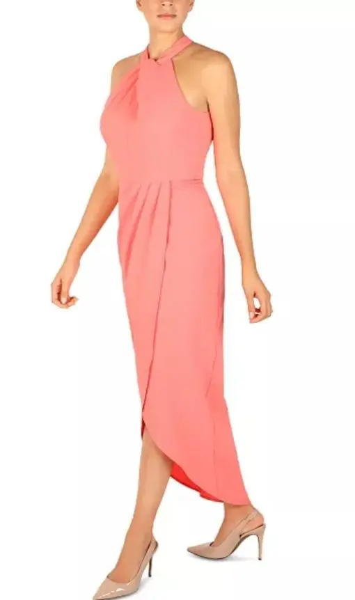 JULIA JORDAN
Knot-Neck Tulip-Hem Midi Dress
6