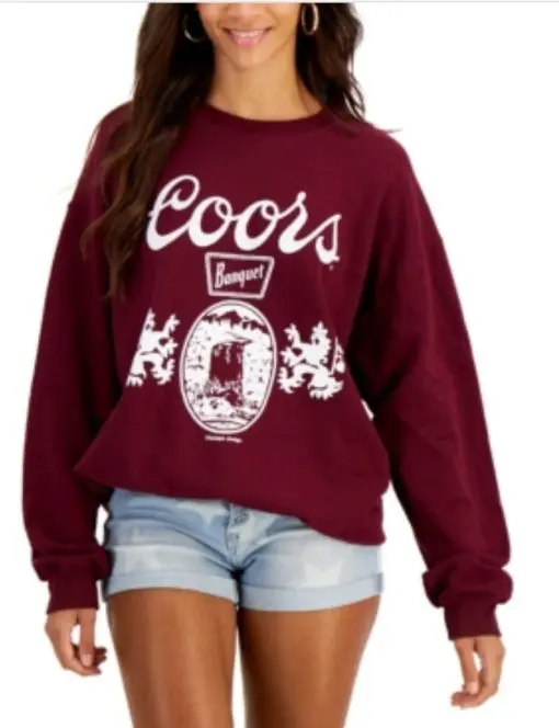 Junk Food Coors Fleece Crewneck Sweatshirt M