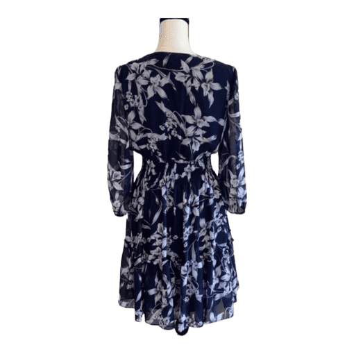 Just Taylor blue floral long sleeve mini dress 2 - Image 2