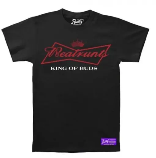 King Of Buds T-Shirt Black by Runtz XL