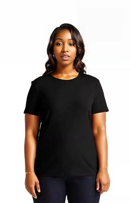 Lauren Ralph Lauren Women's Plus Size Short Sleeve Round Neck Cotton Black Top T-Shirt SZ 3X New