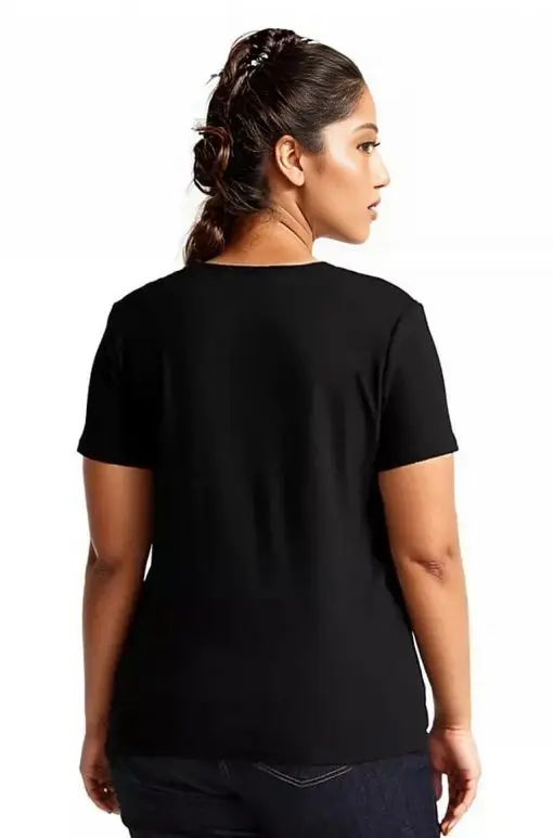 Lauren Ralph Lauren Women's Plus Size Short Sleeve Round Neck Cotton Black Top T-Shirt SZ 3X New - Image 2