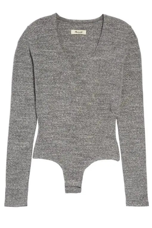 Madewell Wrap Thong Bodysuit XS