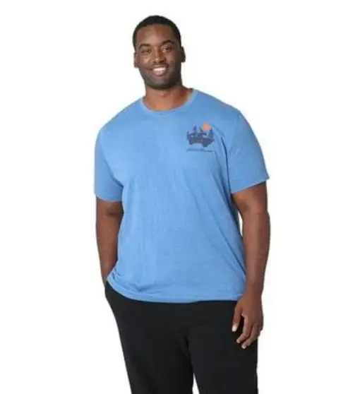 Men's Big & Tall Eddie Bauer Graphic Tee, Size: 3XL Tall, Turquoise/Blue