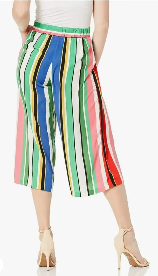 MSK Women's Cropped Stripe Pant M - Image 2