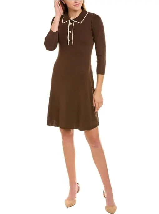 Nanette By Coco Sweaterdress In Brown XL