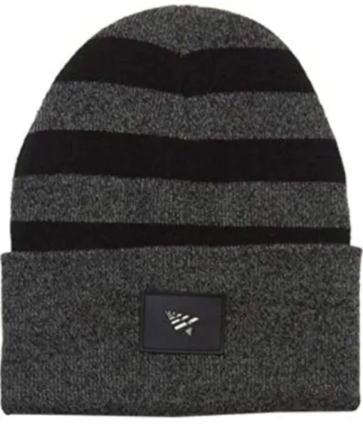 Paper Planes Patch Stripe Skully Heather Charcoal 0/S