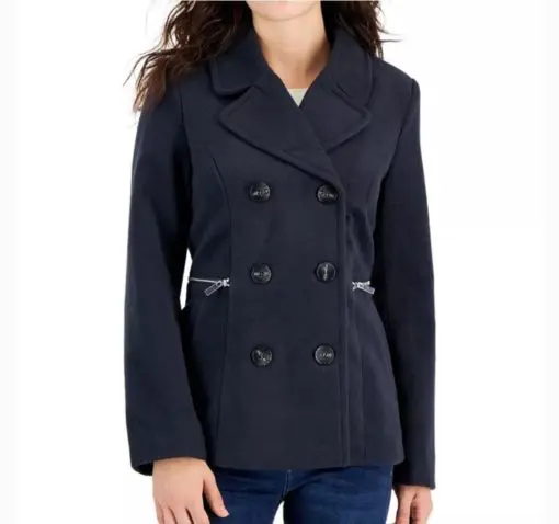 Peacoat. Juniors Notchet-Collar Double Breasted. Petite friendly.Maralyn & amp   Me S