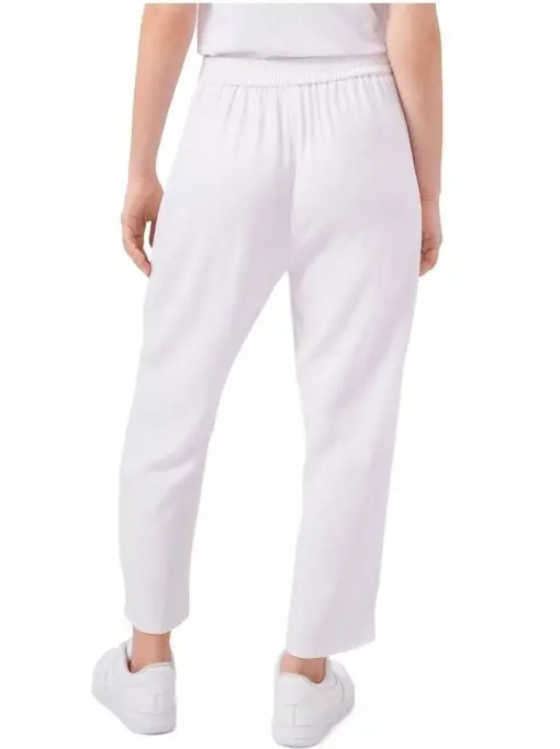 RILEY&RAE Womens White Pleated Tie Straight leg Pants XS - Image 2