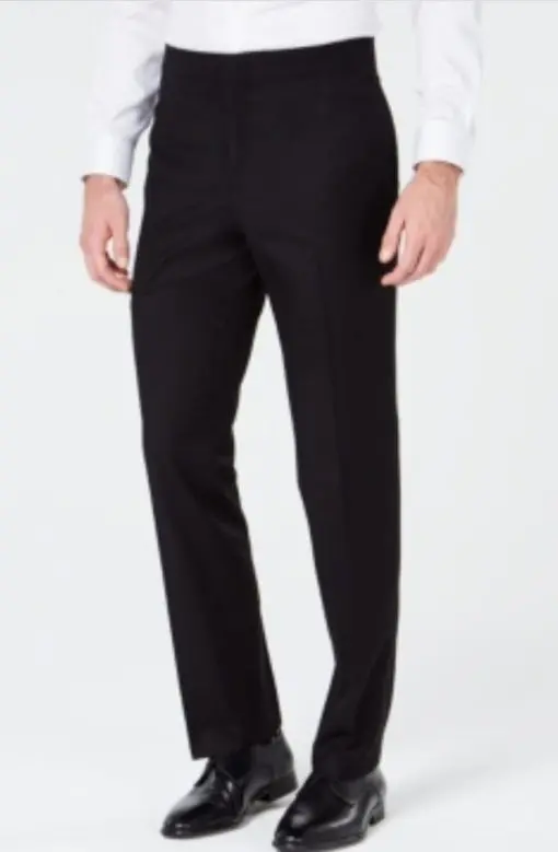 Ryan Seacrest Distinction Men's Slim-Fit Stretch Black Tuxedo Suit Pants, 44W x 32L