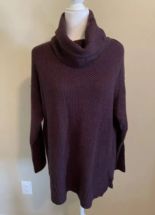 Sanctuary Women's Turtleneck Sweater Amethyst Size L