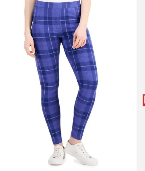 Style & Co Plaid Leggings,  XL