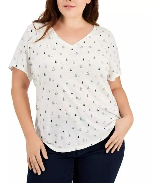 Style & Co Plus Size V-neck T-Shirt XL