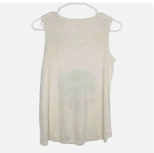 Style & Co star tank top size small NWT patriotic sleeveless soft casual cream SIZEXL - Image 2