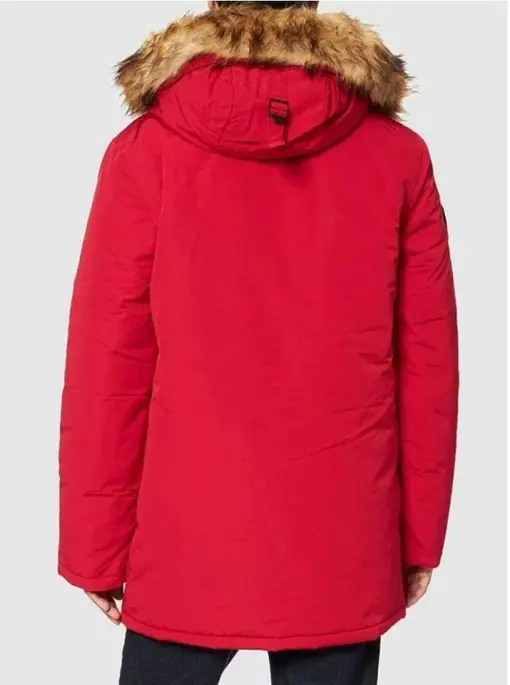 Superdry Men's Everest Parka Coat Red Size: XL - Image 3