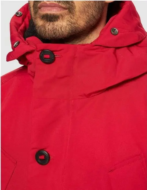 Superdry Men's Everest Parka Coat Red Size: XL - Image 4