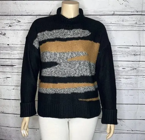 Tribal Turtleneck Sweaters G/L