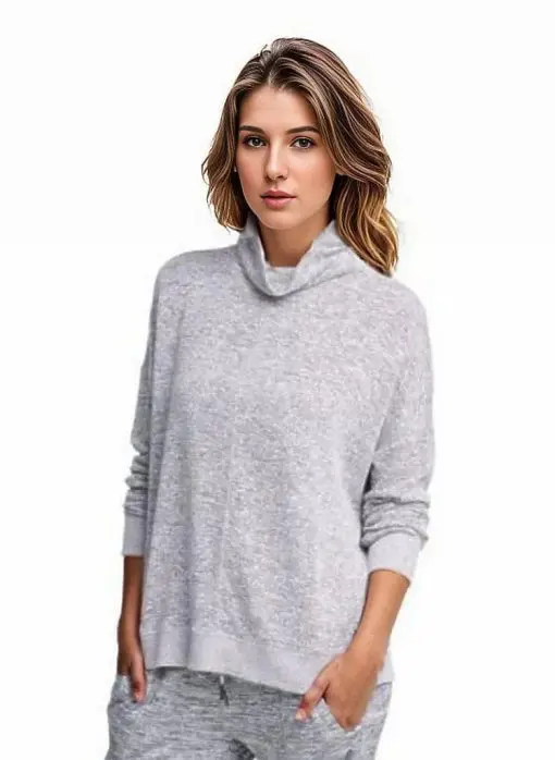 Turtleneck Long-Sleeve Tunic S